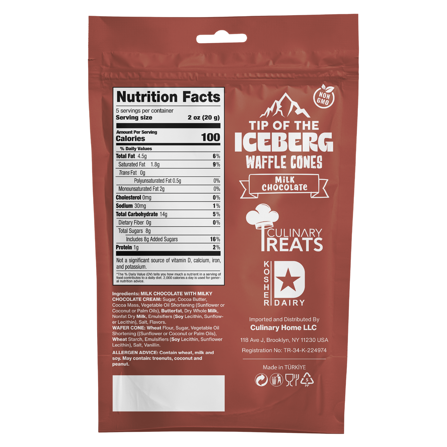 Mini Waffle Cones Hazelnut Cream