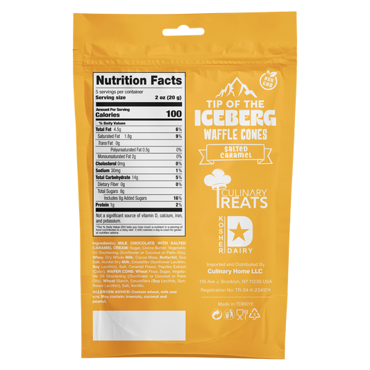 Mini Waffle Cones Caramel Cream
