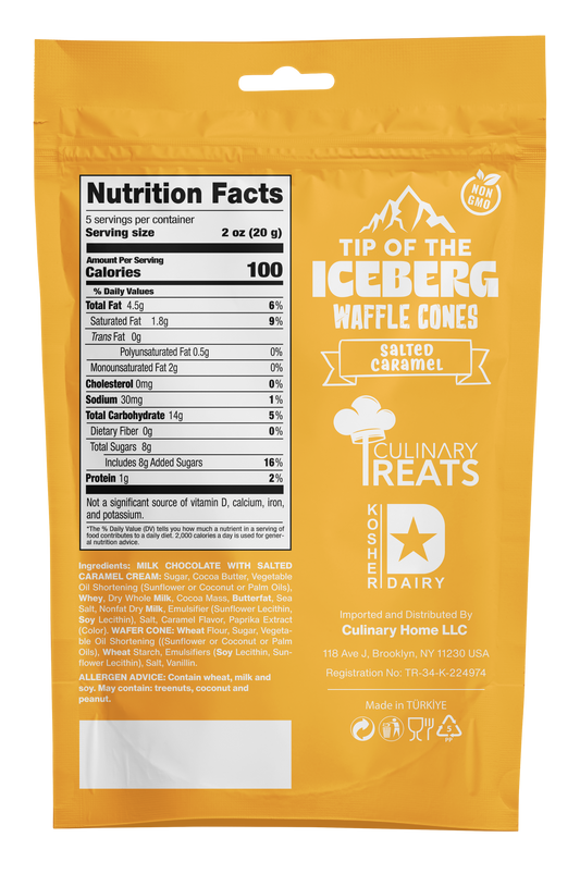 Mini Waffle Cones Caramel Cream
