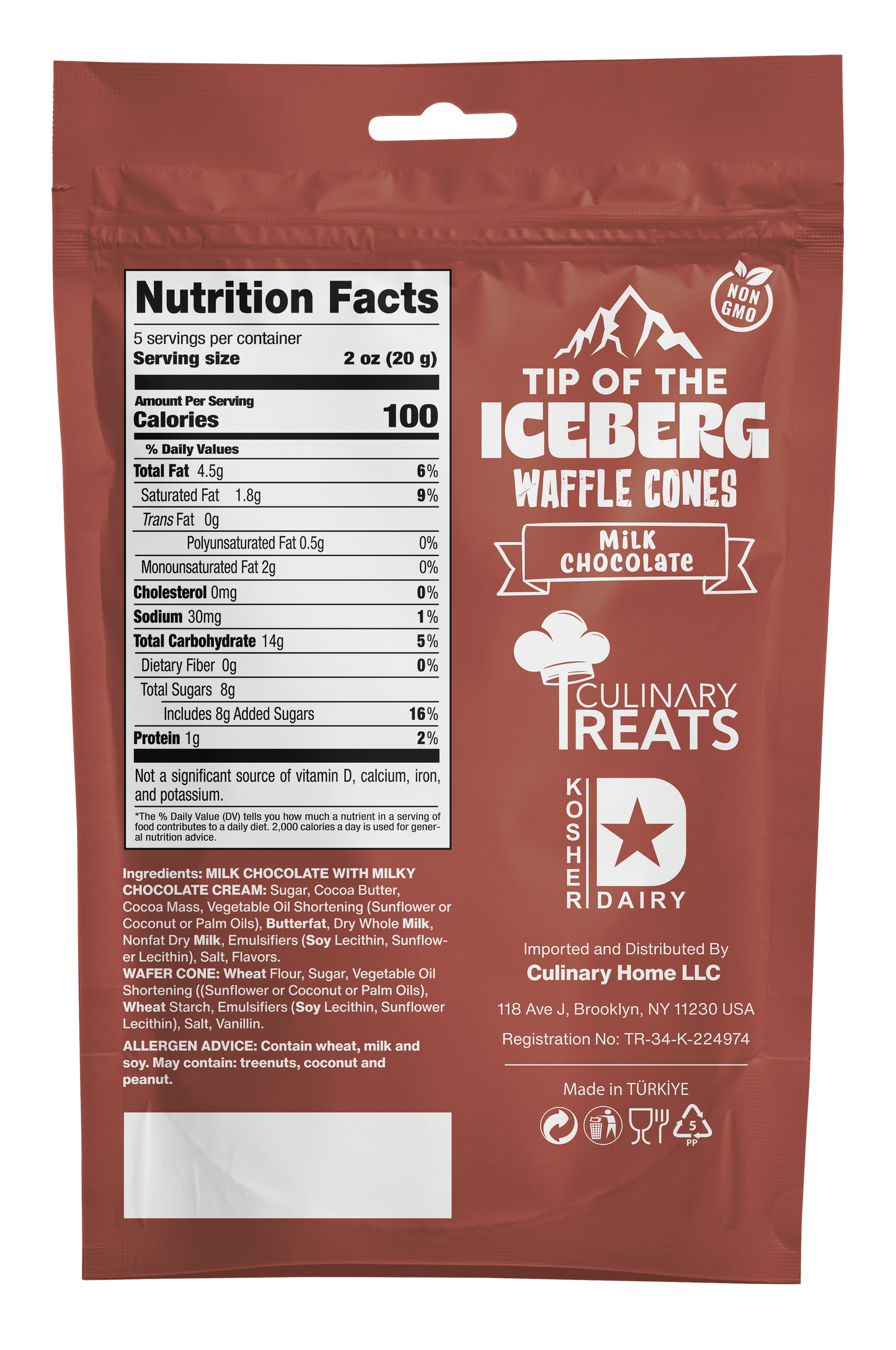 Mini Waffle Cones Hazelnut Cream