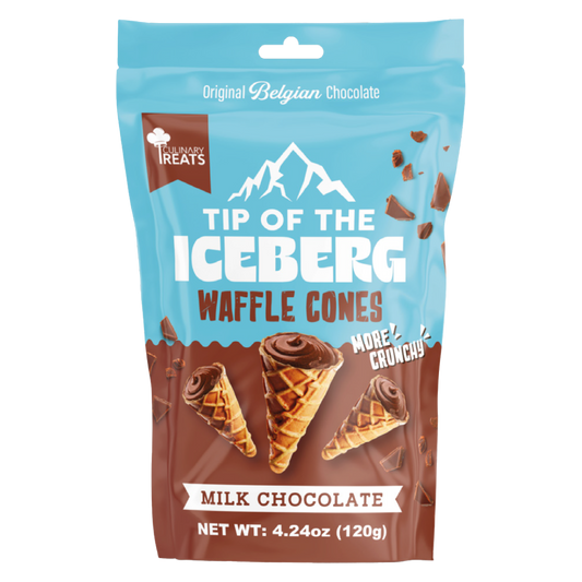 Milk Chocolate Filled  Waffle Cones