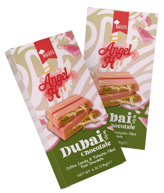 Cotton candy & pistachio filled pink chocolate 170g